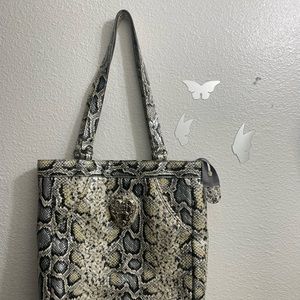 Kathy Van Zeeland Snake print Tote